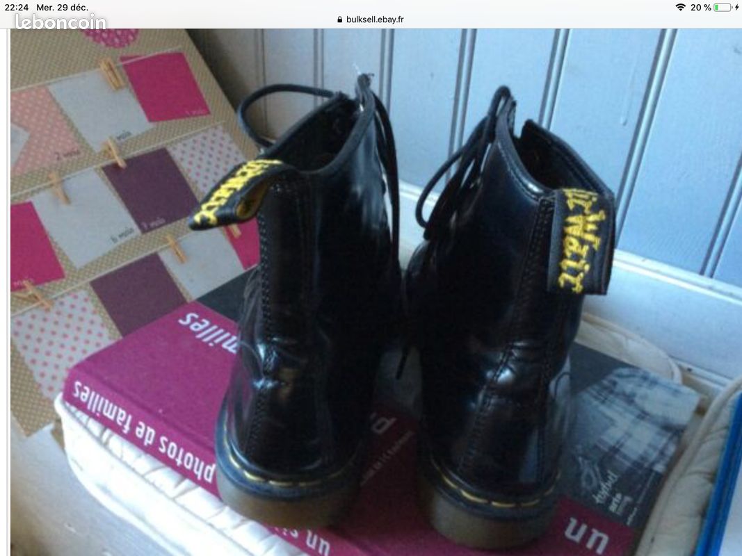 Bottines Doc Martens cuir noir .t 41 ( A /GO) (image 3)
