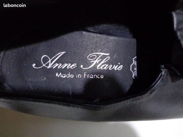 Escarpins Noirs à Talons Anne Flavie Taille 39 - Occasion En Bon état Cuir