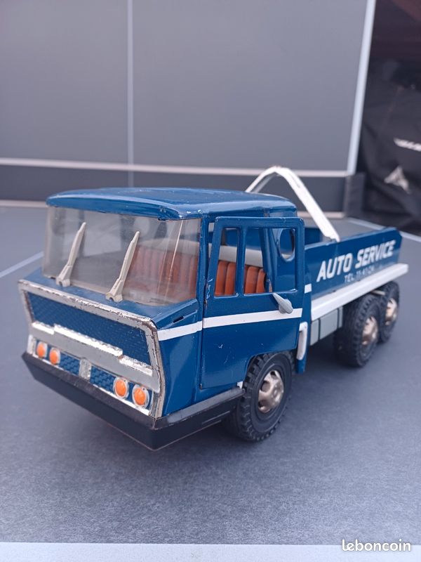 Camion Jouet Mécanique En Tôle Joustra - Véhicule Vintage Bernard - Occasion