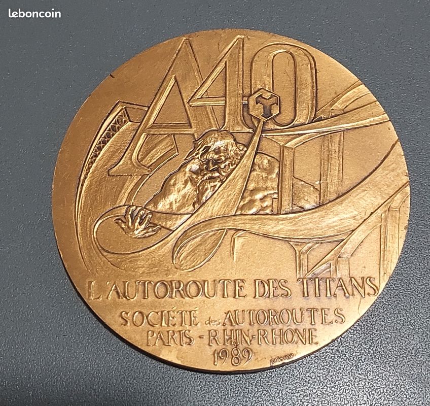 Médaille En Bronze Française 1989 - Conseil Economique Et Social Par Chauvenet, Diamètre 70mm