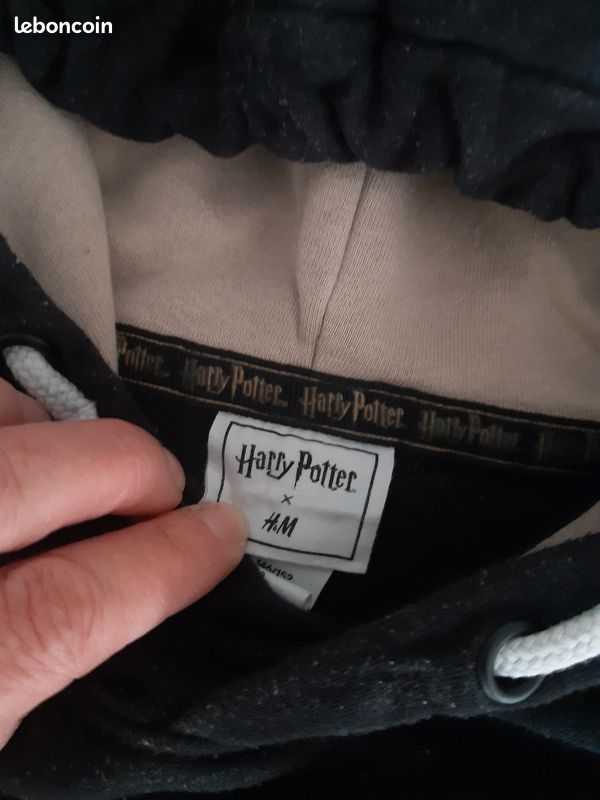 Sweat à Capuche Harry Potter Pour Fille - Noir, 11-12 Ans, Motif Imprimé