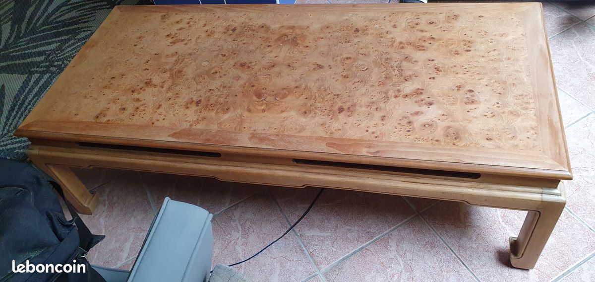 Table basse loupe d'orme (image 4)