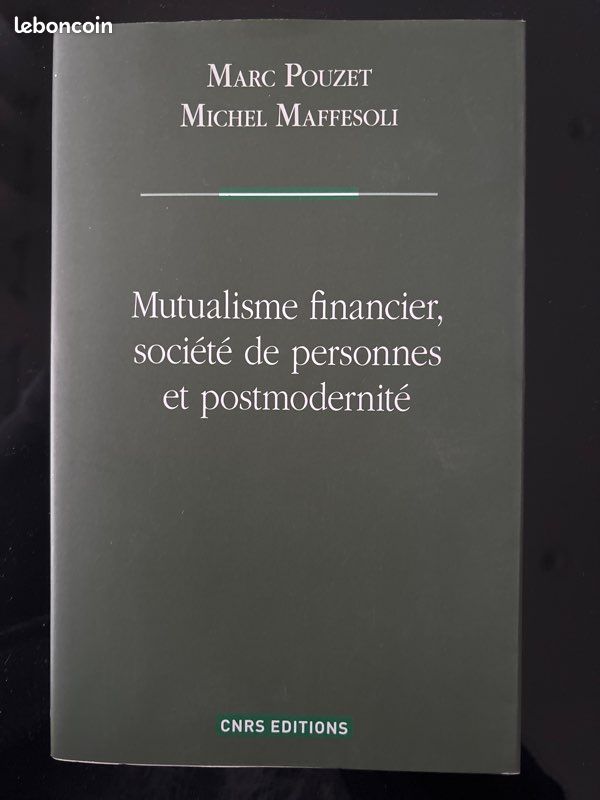 Livre Mutualisme financier, société de personnes et post modernité (image 2)