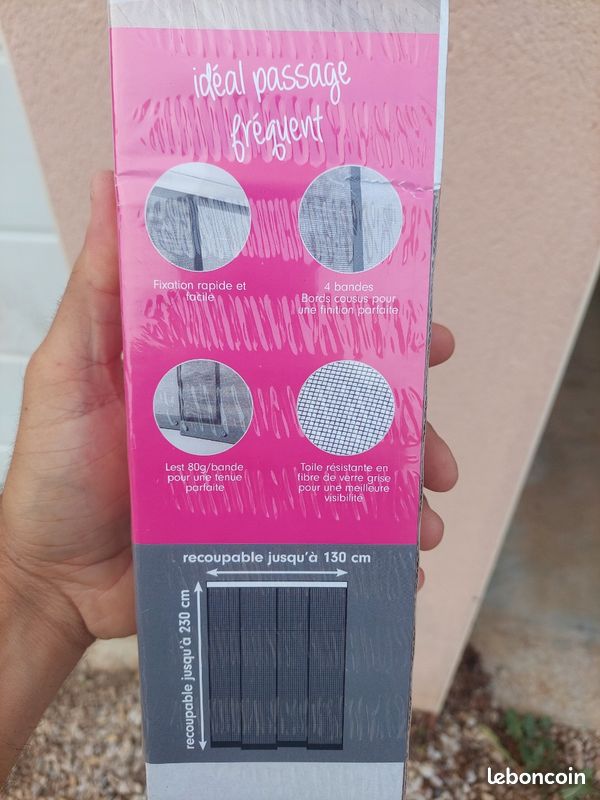 Moustiquaire moustikit 130x230 bandes neuve sous blister (image 4)