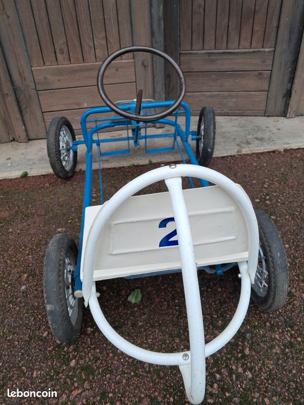 Karting à Pédales GO-KART Vintage – Années 1970-80 – Occasion – Enfant 5-7 Ans