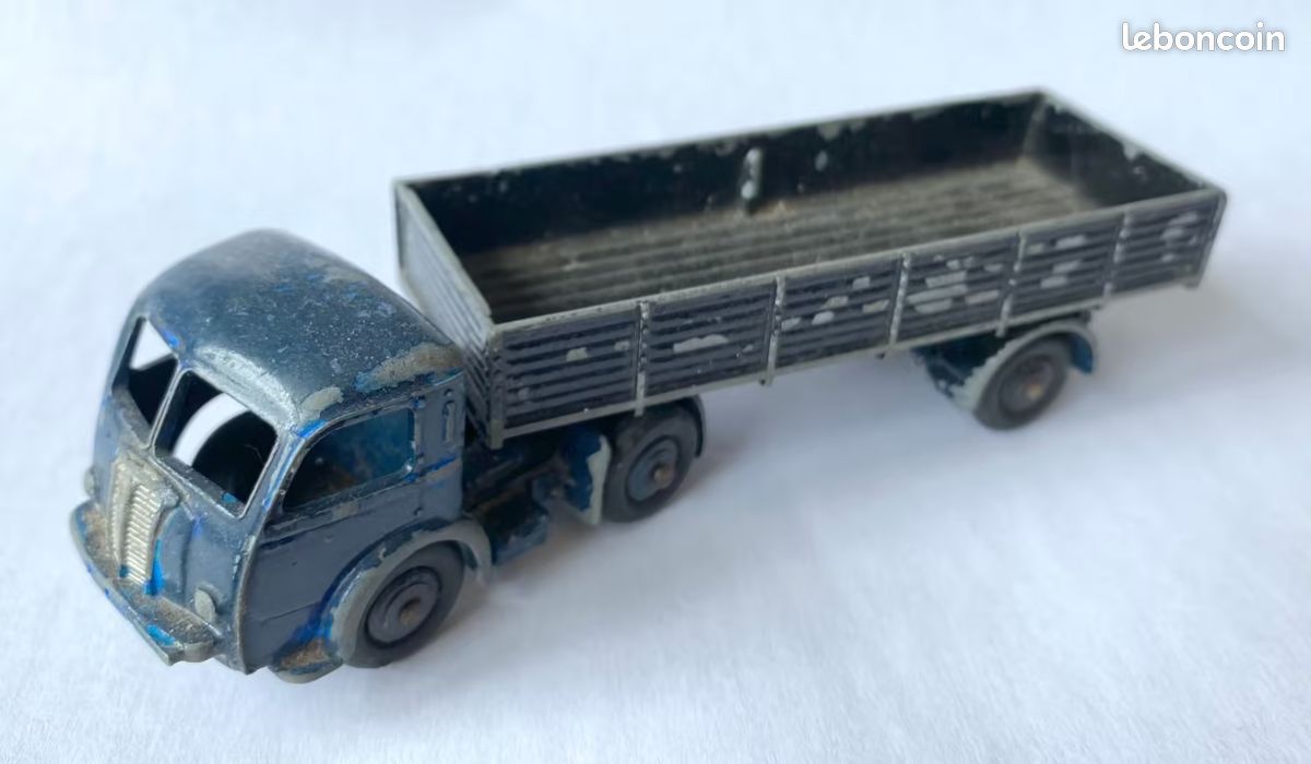 Petit Camion Semi-Remorque Modèle Réduit , Tracteur Panhard Miniature En Métal , Dinky Toys Fabriqué En France Par Meccano (image 3)