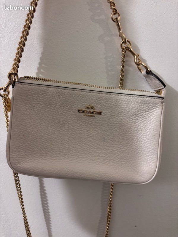 Sac à main Coach cuir blanc (image 2)