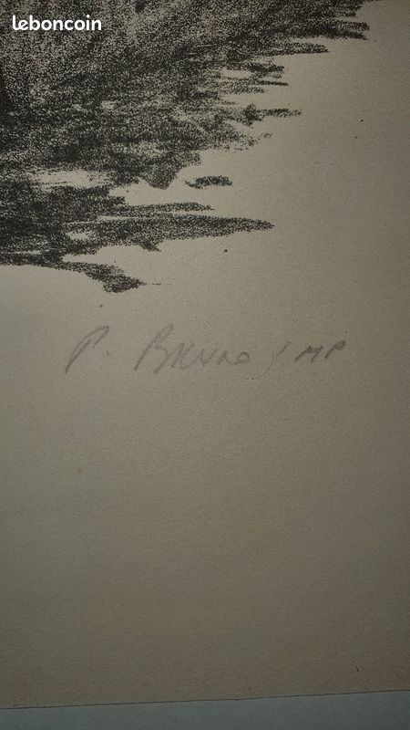 Lithographie originale P.Bruno (image 3)