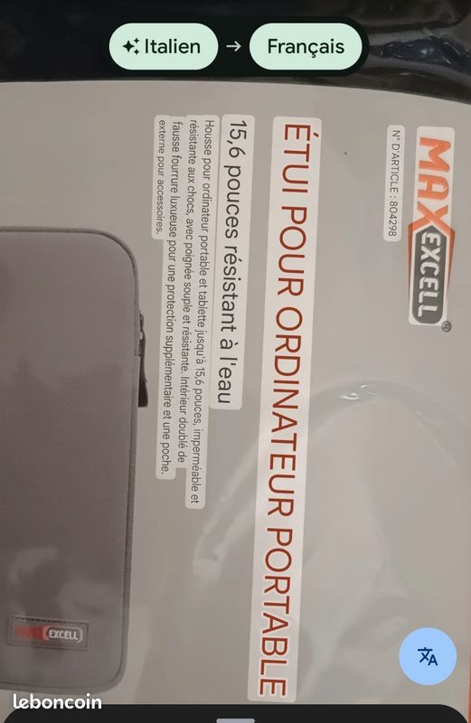 Housse imperméable et Anti choc Pour PC Portable et tablette 15,6 pouces (image 2)