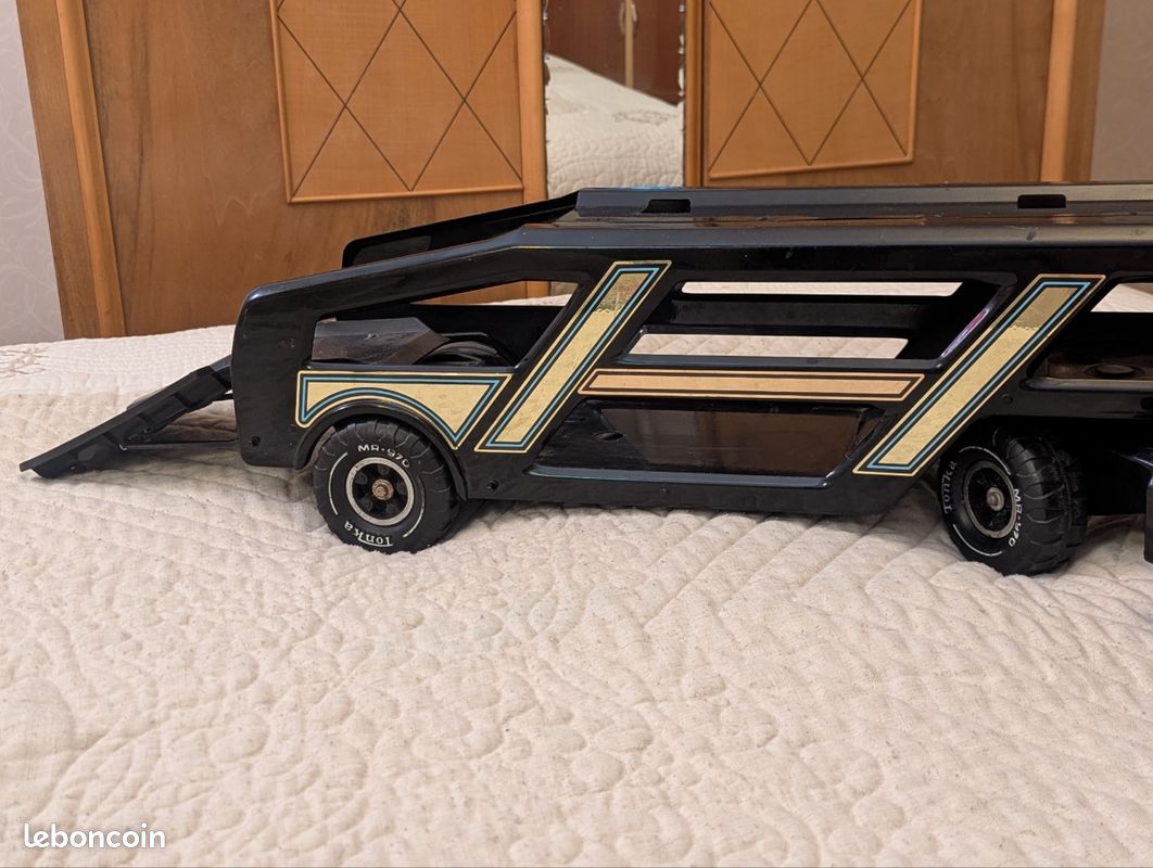 ÉNORME Camion TONKA Porte voiture Tôle (image 3)