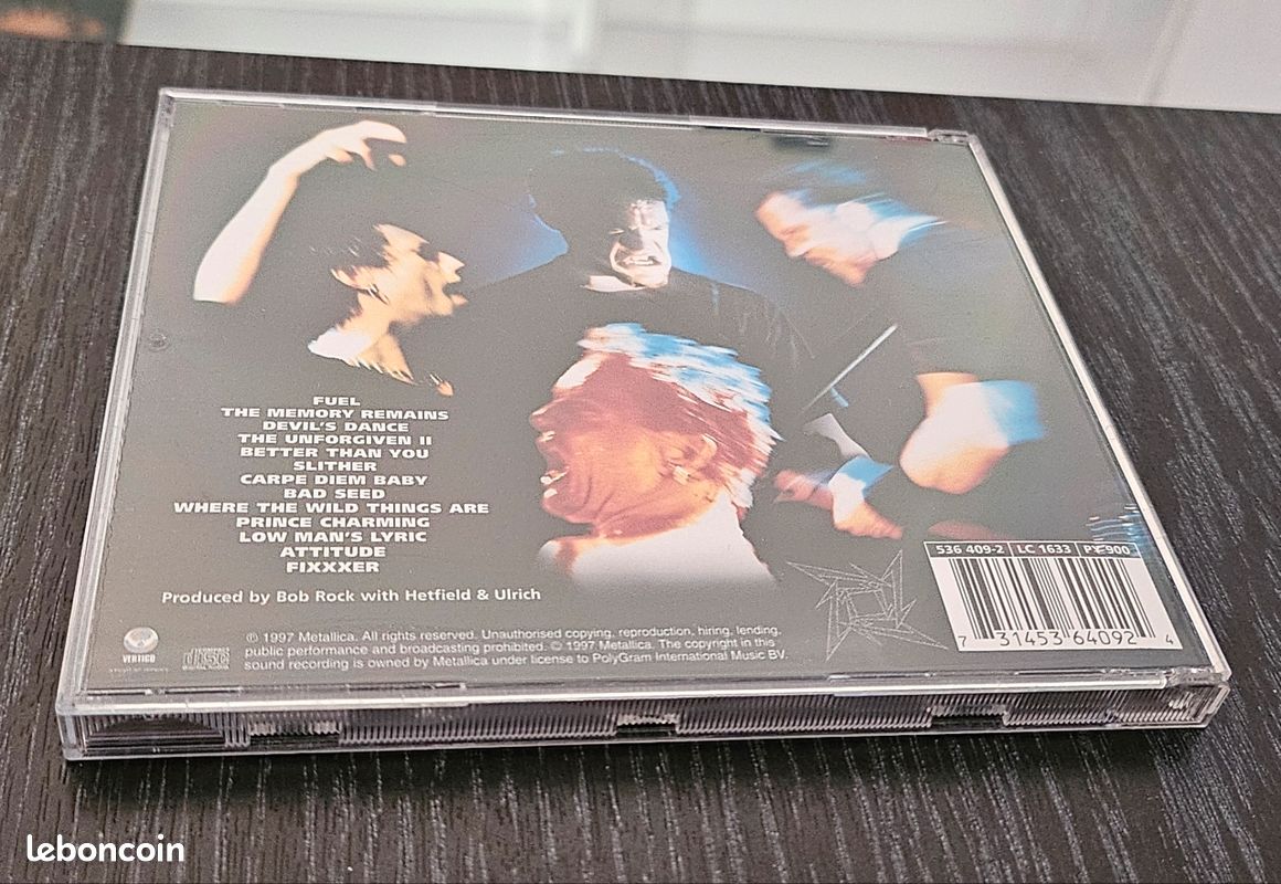 CD Metallica "ReLoad" 1997 – Premier Pressage Français (image 5)