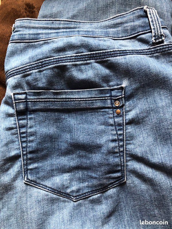 Jeans femme léger bleu (image 3)