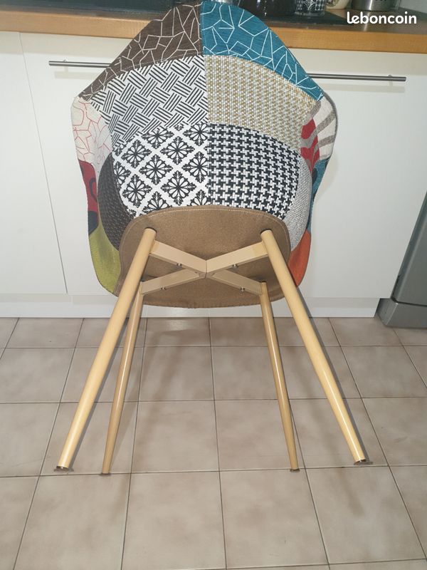 Fauteuil scandinave patchwork (image 3)
