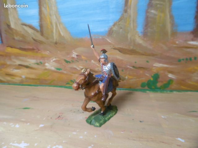 Figurine De Collection Elastolin - Cavalier Romain 60 Mm