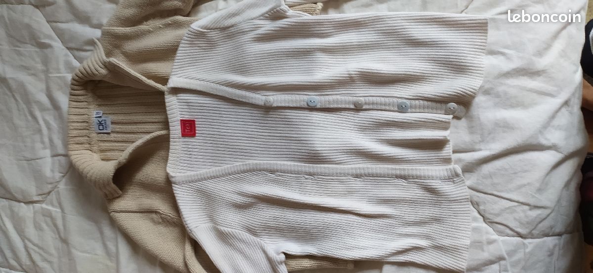 Gilet en coton blanc (image 1)