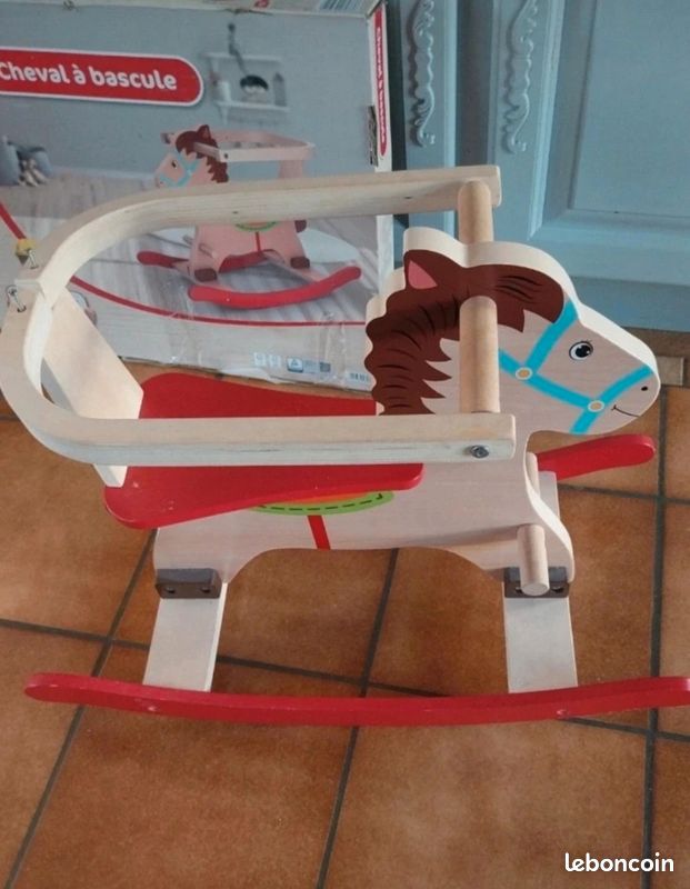 Janod J05984 Cheval à bascule en bois Beige | Kidinn Janod J05984 Cheval à bascule en bois Beige | Kidinn