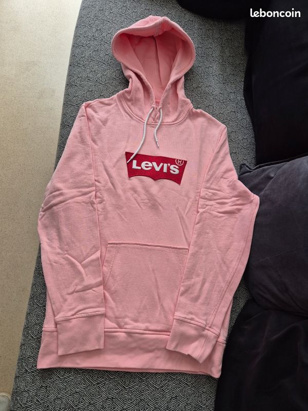 Ikweli Sweat Capuche Levis Femme Sweat à Capuche Standard Bleu