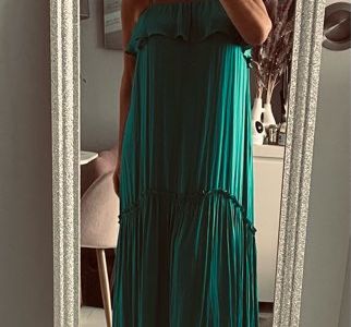 Robes Femme Robe Vert Lagon Robe Longue Vert émeraude Zara S Vêtements