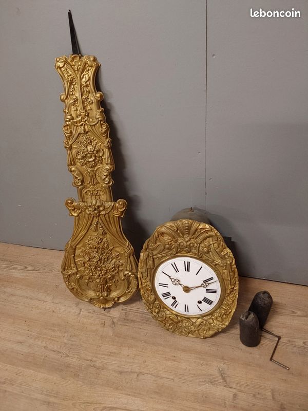 Mouvement De Montre De Col - Balancier Mécanique - Argenté - Vendue Pour Pièces