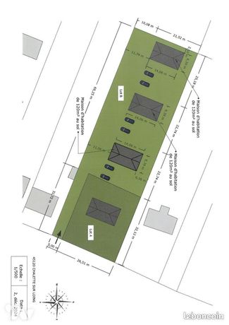 Terrain 2248 m² CHALETTE SUR LOING