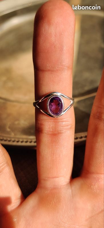 Améthyste bague T52 (image 7)