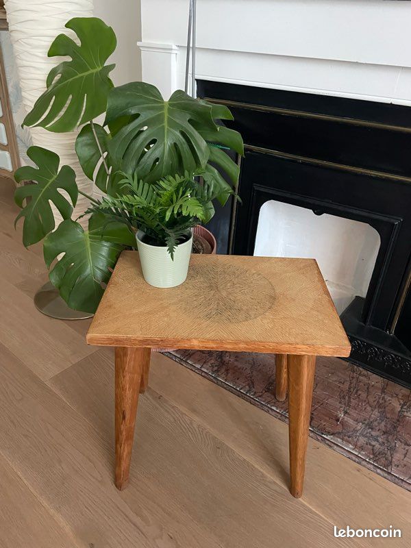 Table de chevet Gris 40x34x45 cm Bois de pin massif | Leroy Merlin