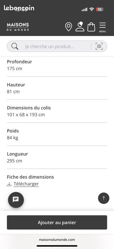 Canapé d’angle (image 9)