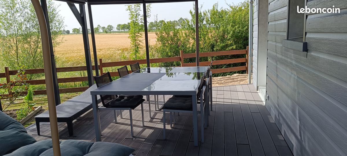 Grande table de jardin avec 6 chaises (image 1)