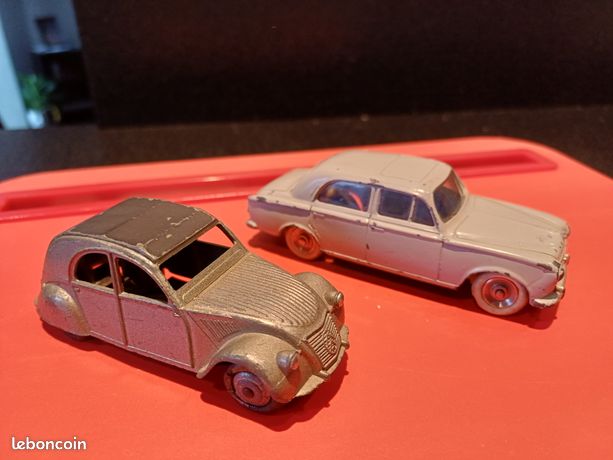 4 Pneus Dinky Toys Blancs Avec Jantes Caoutchouc - Modèle D13b Pour Simca 5, Avion...