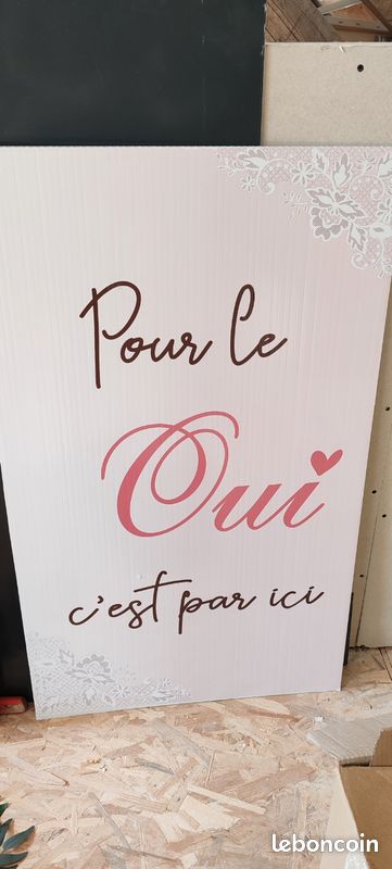 Lots panneaux mariage bienvenue (image 5)
