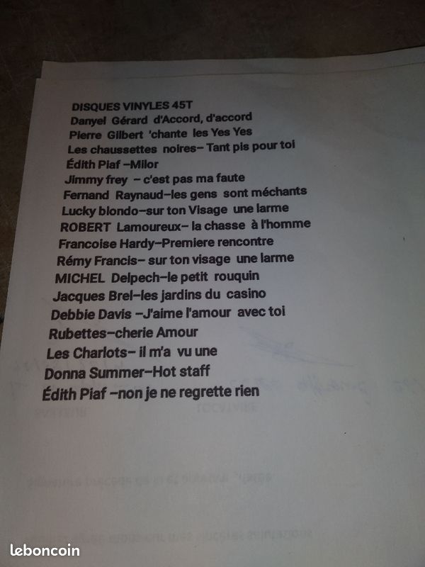 Disques vinyles 45T (image 2)