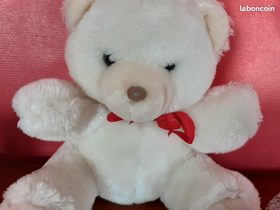 Nounours blanc 26 cm (image 1)