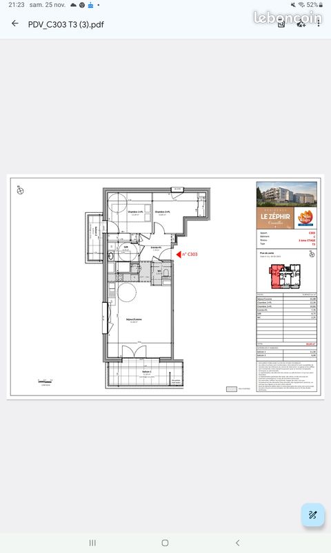 Appartement 3 pièces 69 m² · à Cruseilles · 69 m² · 1 600 €/mois