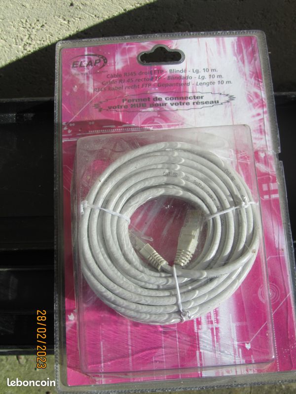 MFPAP câble RJ45 DROIT FTP blindé 10 m (image 1)