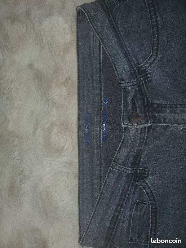 Pantalon jean noir (image 3)