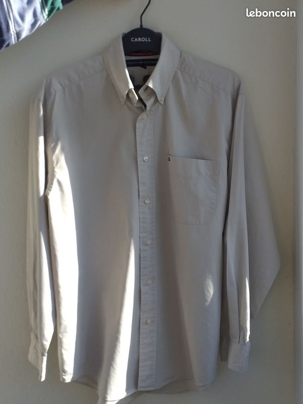 Chemise Tommy Hilfiger neuve taille S beige (image 6)