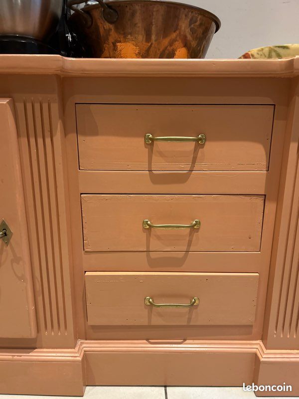 Meuble type buffet orange (image 4)