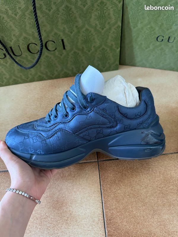 Gucci baskets en cuir Rhyton (image 8)