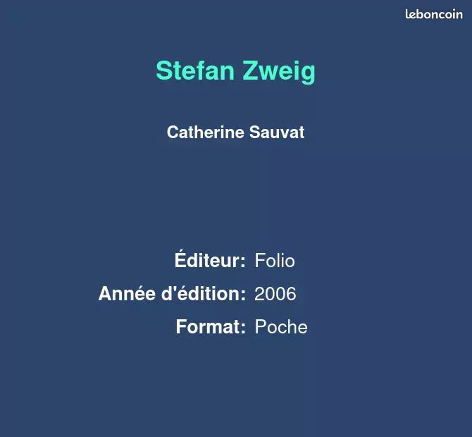 Stefan Zweig - Catherine Sauvat (image 2)