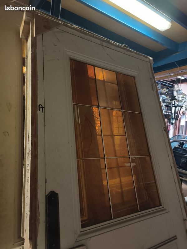 Porte vitrée avec bâti - porte H.217cm x L.75cm (avec bâti : H.225cm x L.89cm) (image 7)