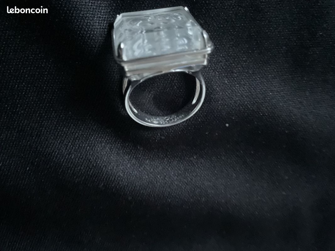Jolie bague lalique cristal argent arethuse (image 3)