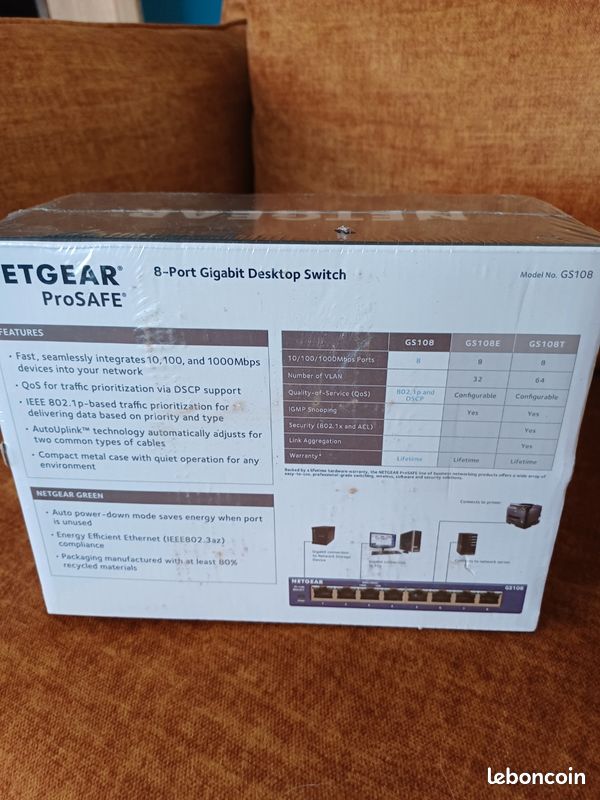 SWITCH Netgear prosafe GS108 (image 2)