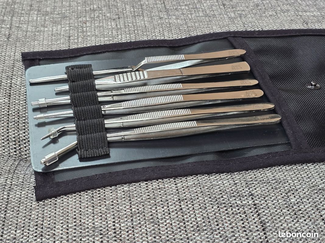 Jeu De 6 Pinces Brucelles De Précision Antistatiques - Acier Anti-corrosion, Neuf