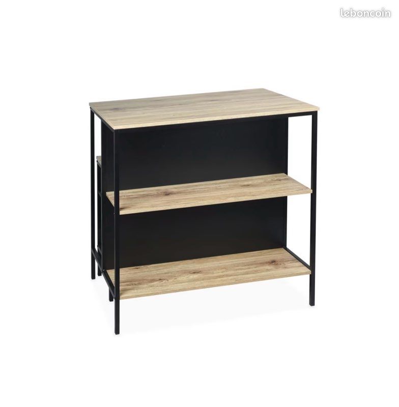 Table haute 2 étagères + 2 tabourets (image 1)