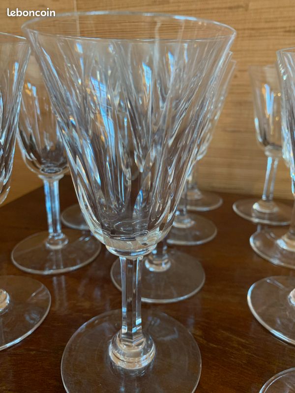 12 verres à eau en cristal de Saint Louis, modèle Cerdagne (image 3)