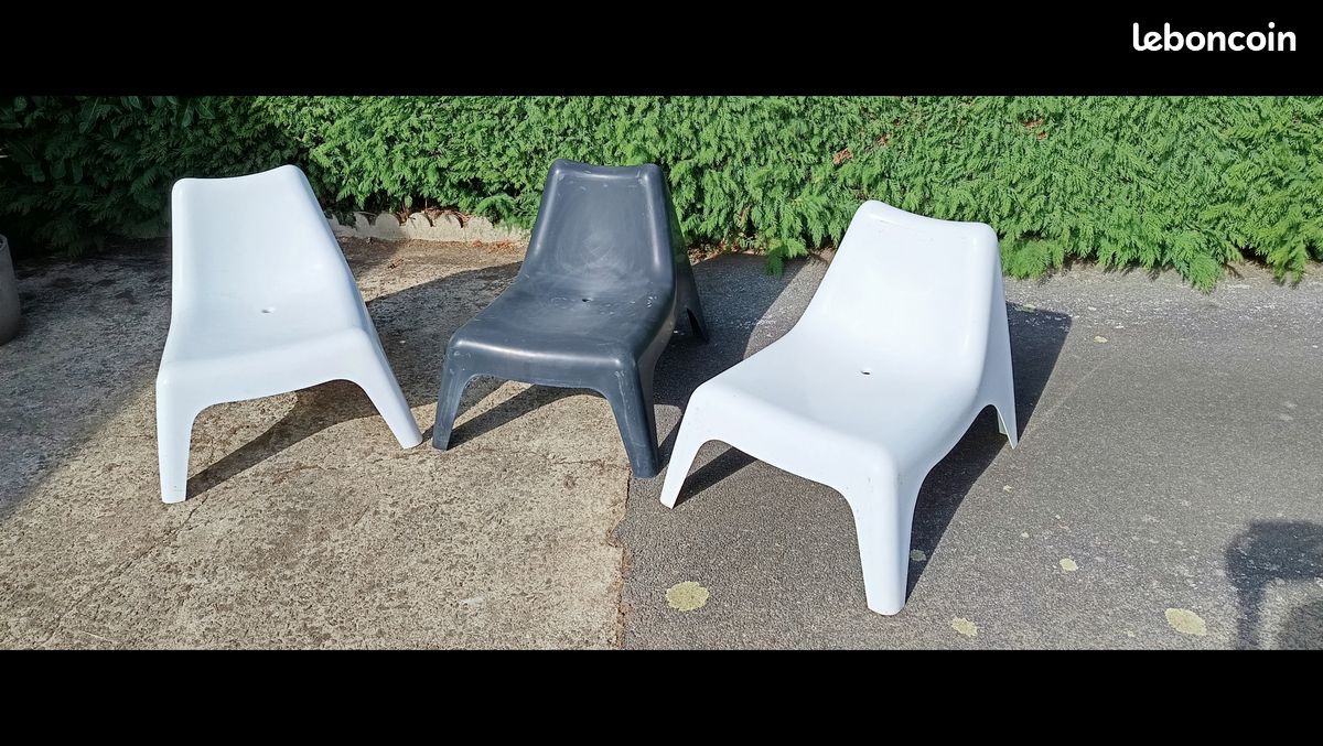 3 fauteuils Ikea