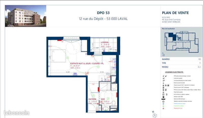 Appartement a louer laval - 1 pièce(s) - 34 m2 - Surfyn