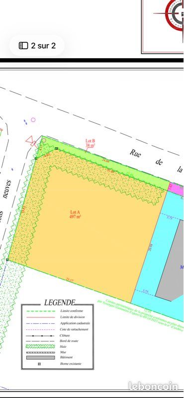 Terrain constructible hors lotissement · à Le Thou · 89 460 €
