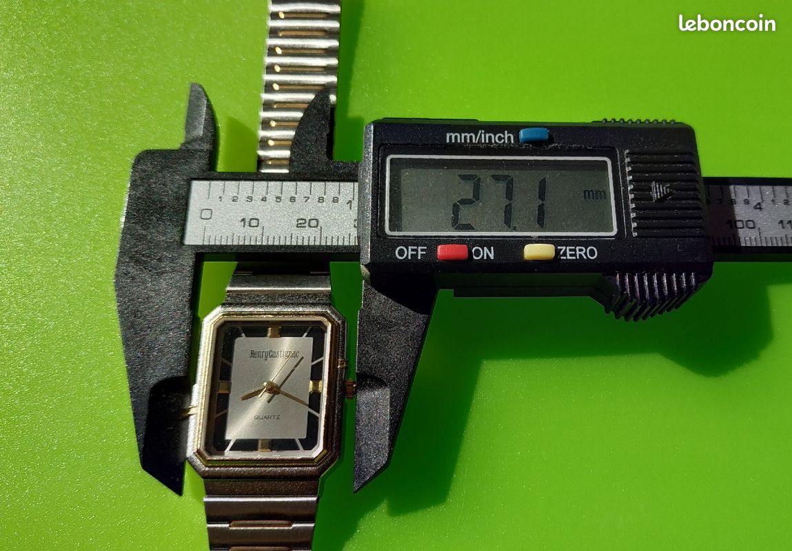 Montre Vintage Neuve de Stock fin 80's-début 90's, marque Henry Castignac, Quartz Miyota (image 3)