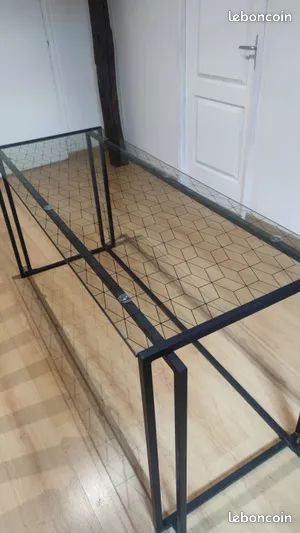 Bureau verre et metal (image 4)